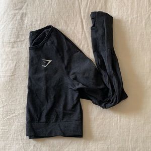 Black gymshark vital seamless top